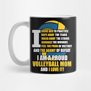 volleyball mom love it Mug